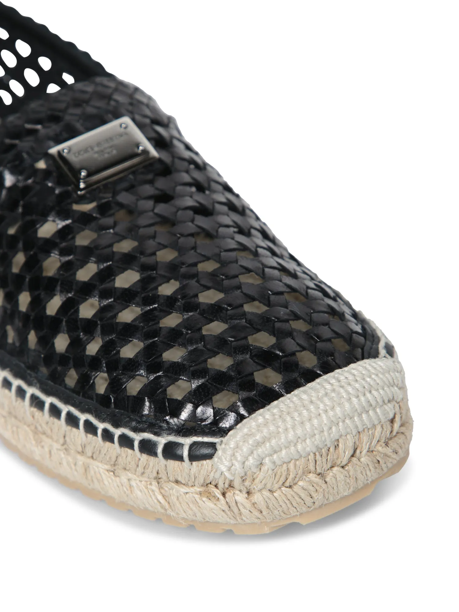 Black Plaque Espadrilles