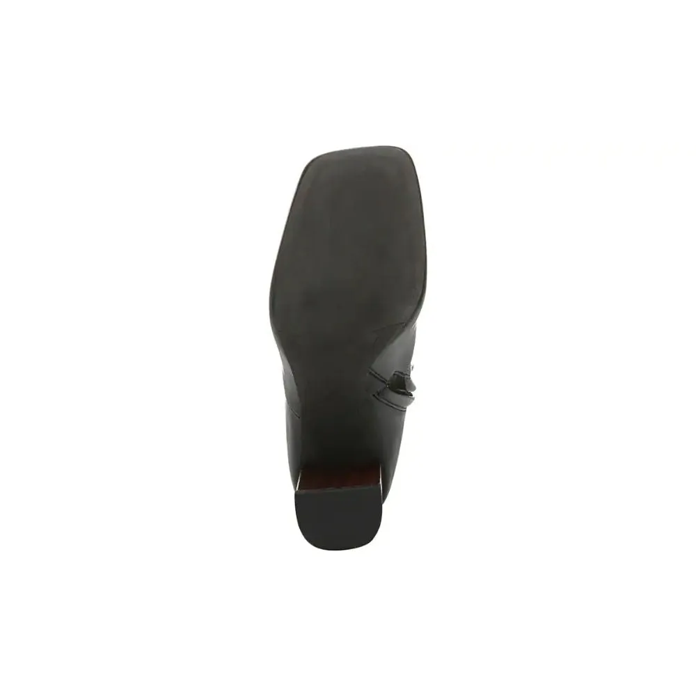 Borne Black Faux Leather Wide Calf Franco Sarto Boots