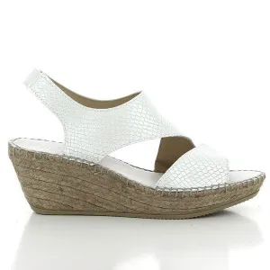 Calzanor 2042 White Slingback Espadrilles