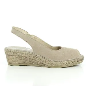 Calzanor 2236 Taupe Slingback Espadrilles