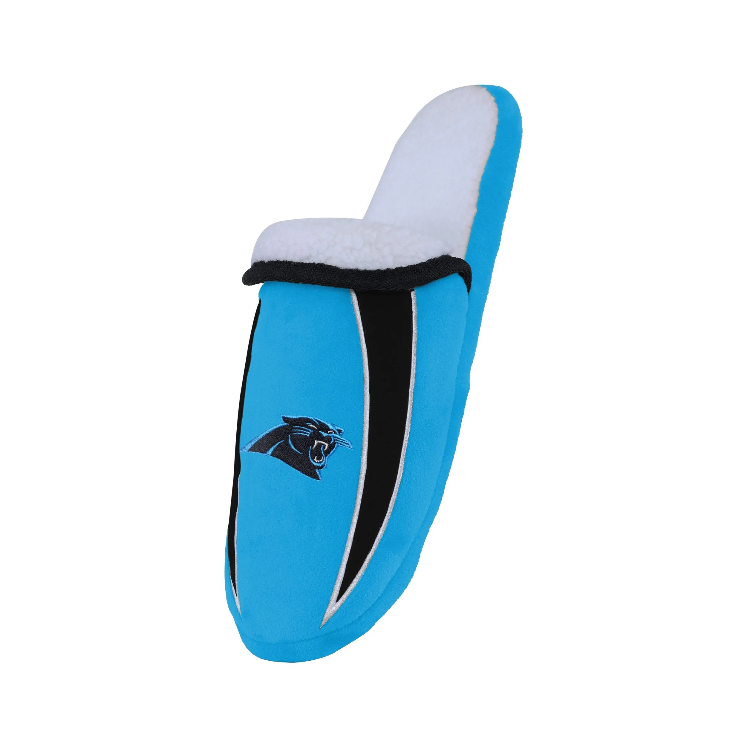 Carolina Panthers NFL Mens Sherpa Slide Slippers