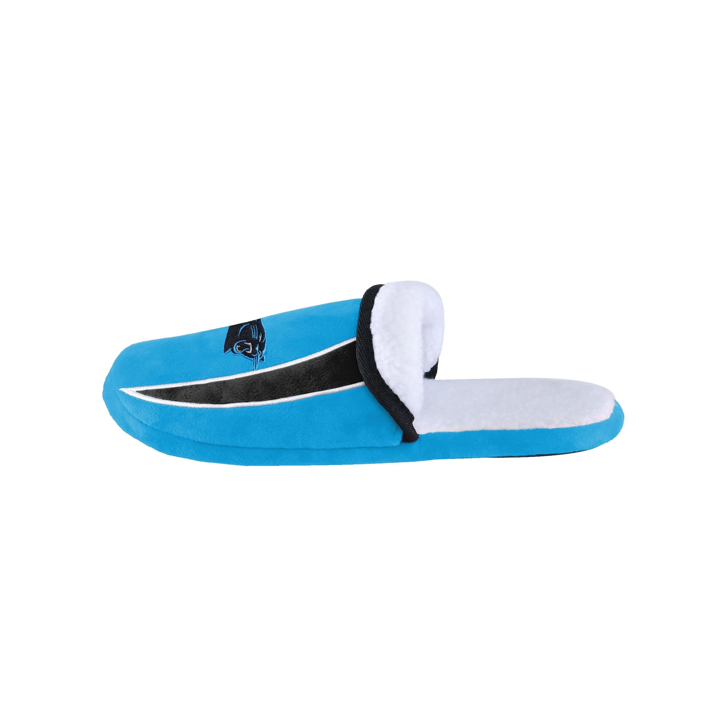 Carolina Panthers NFL Mens Sherpa Slide Slippers