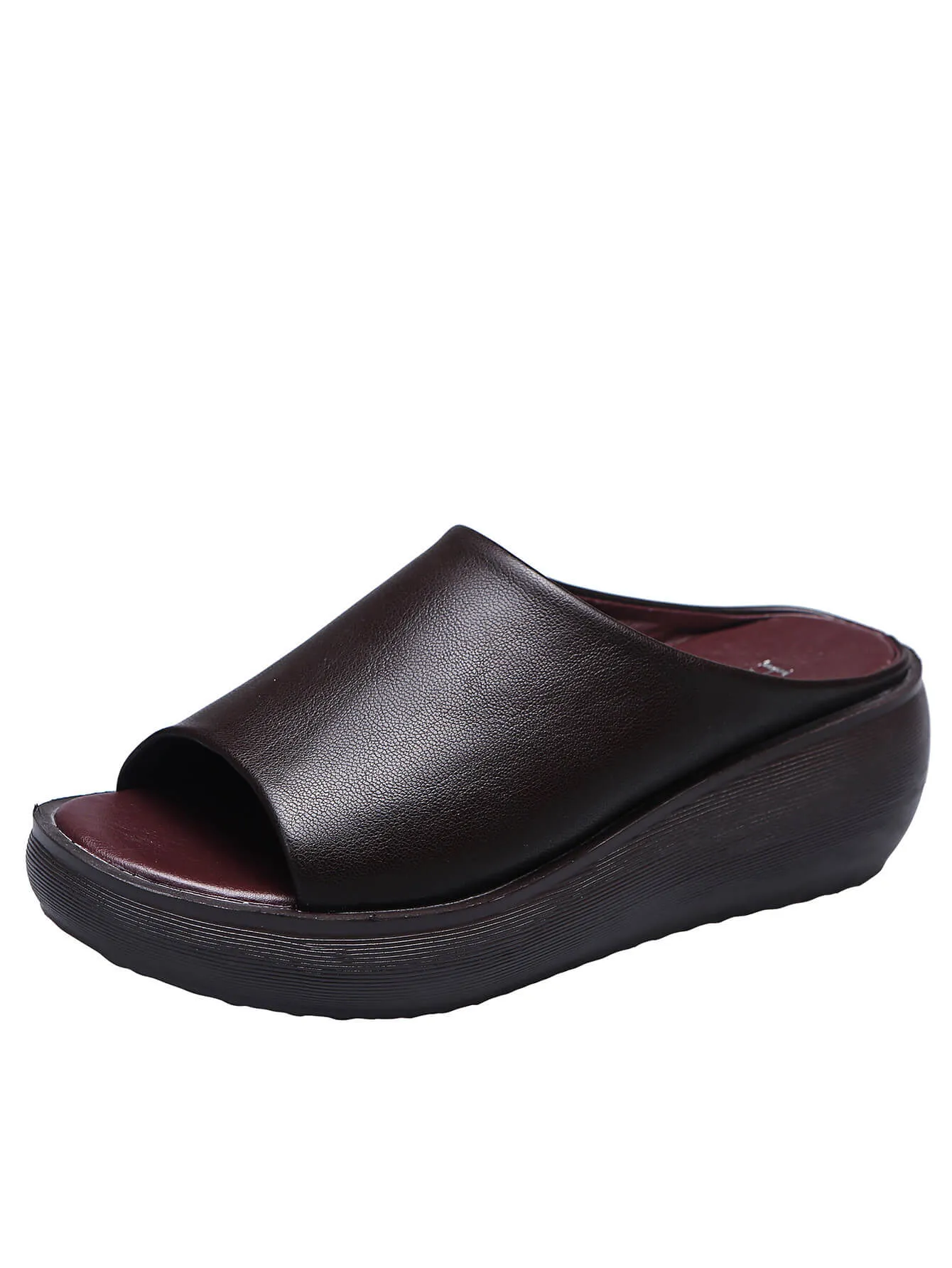 Comfy Ladies Leather Sole Slippers