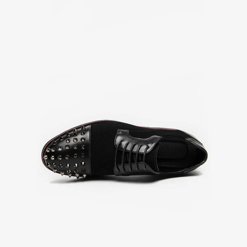 Dress Shoes Stylish Rivets Lace Up