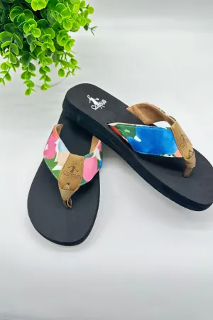 Floral Summer Break Corky's Flip Flops