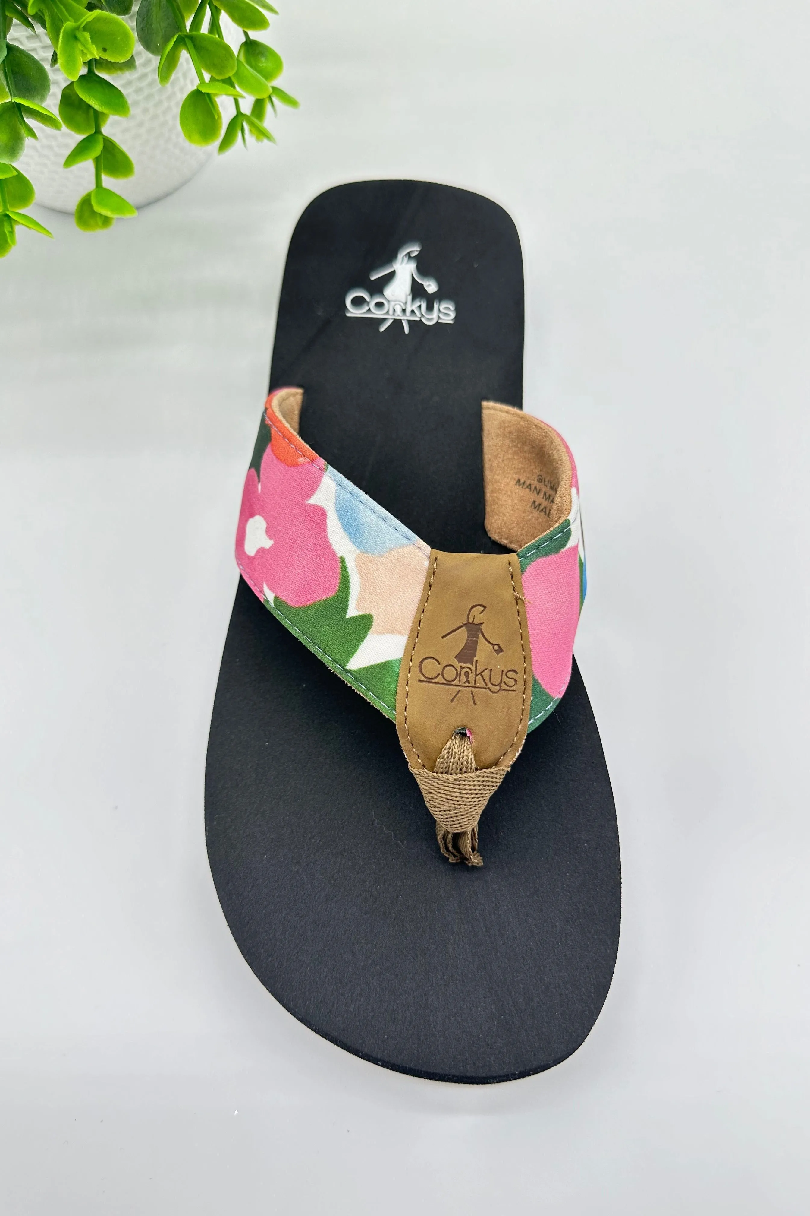 Floral Summer Break Corky's Flip Flops