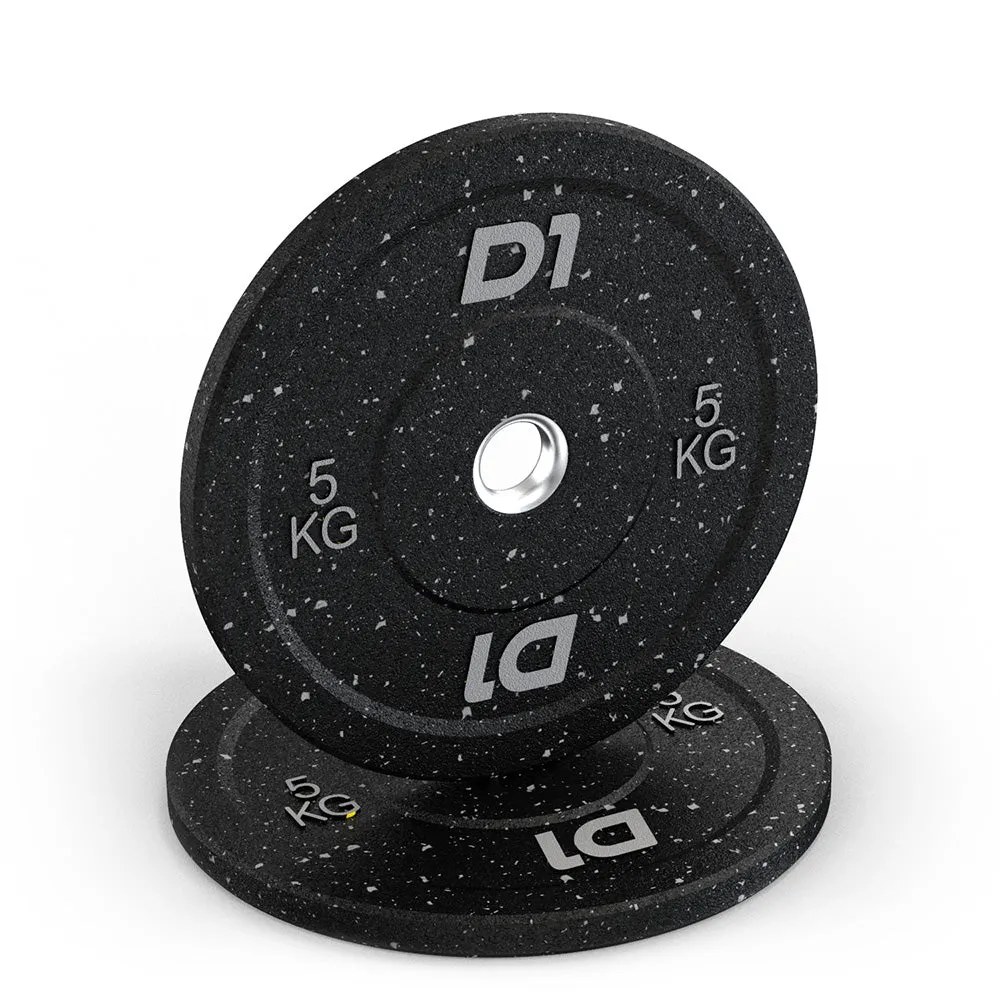 Kit 10 Anilhas Olímpica Bumper Cross Training de Borracha Hi Temp 5kg