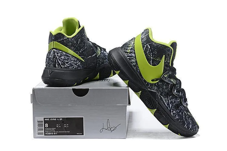 Nike Kyrie 5 Camoplage Green Men Basketball Shoes !!! CYBER MONDAY SALE !!!