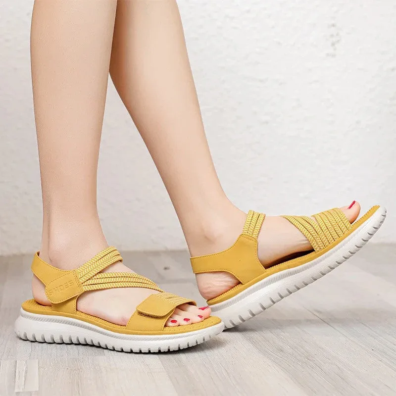 OCW Best Orthopedic Sandals For Women EVA Flat Sole Hook&loop Leisure