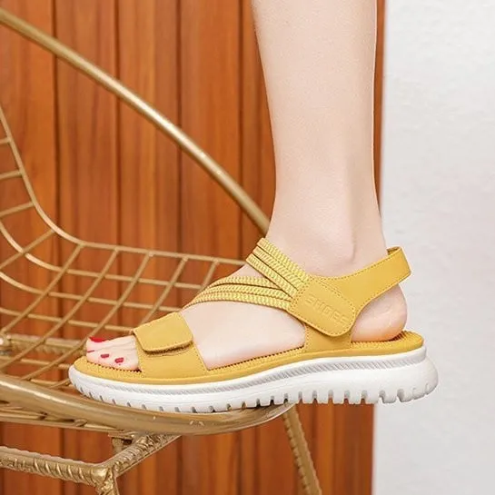 OCW Best Orthopedic Sandals For Women EVA Flat Sole Hook&loop Leisure