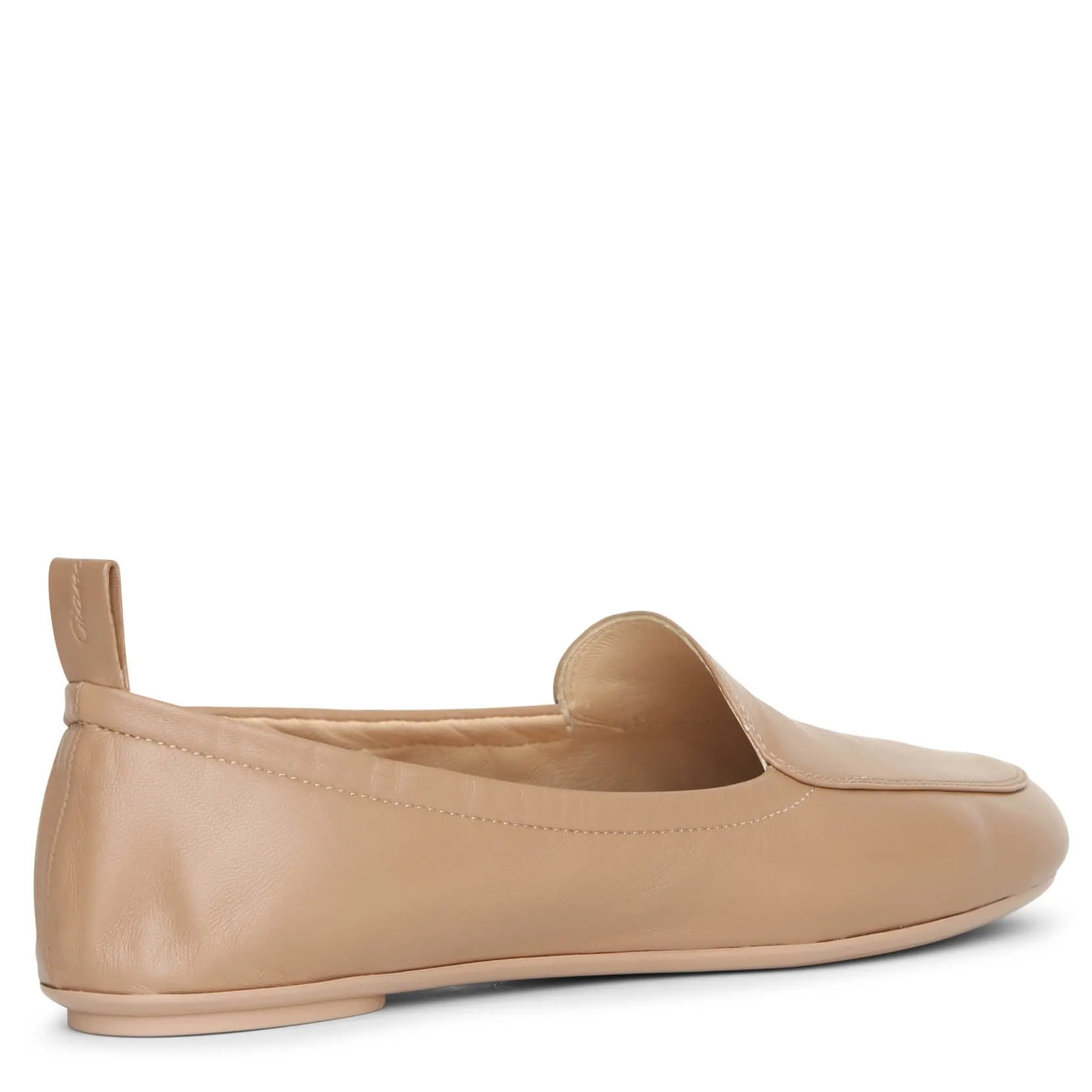 Praline soft leather flats