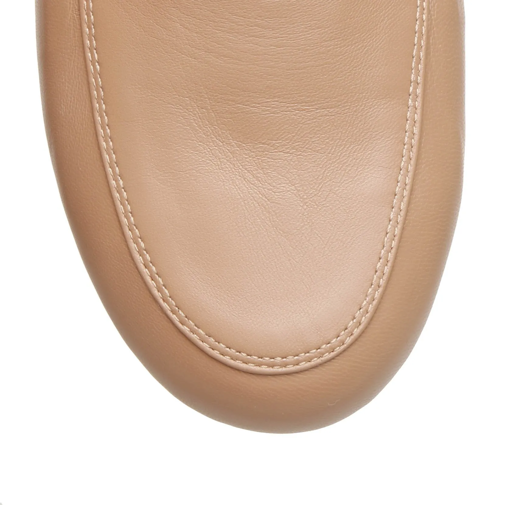 Praline soft leather flats