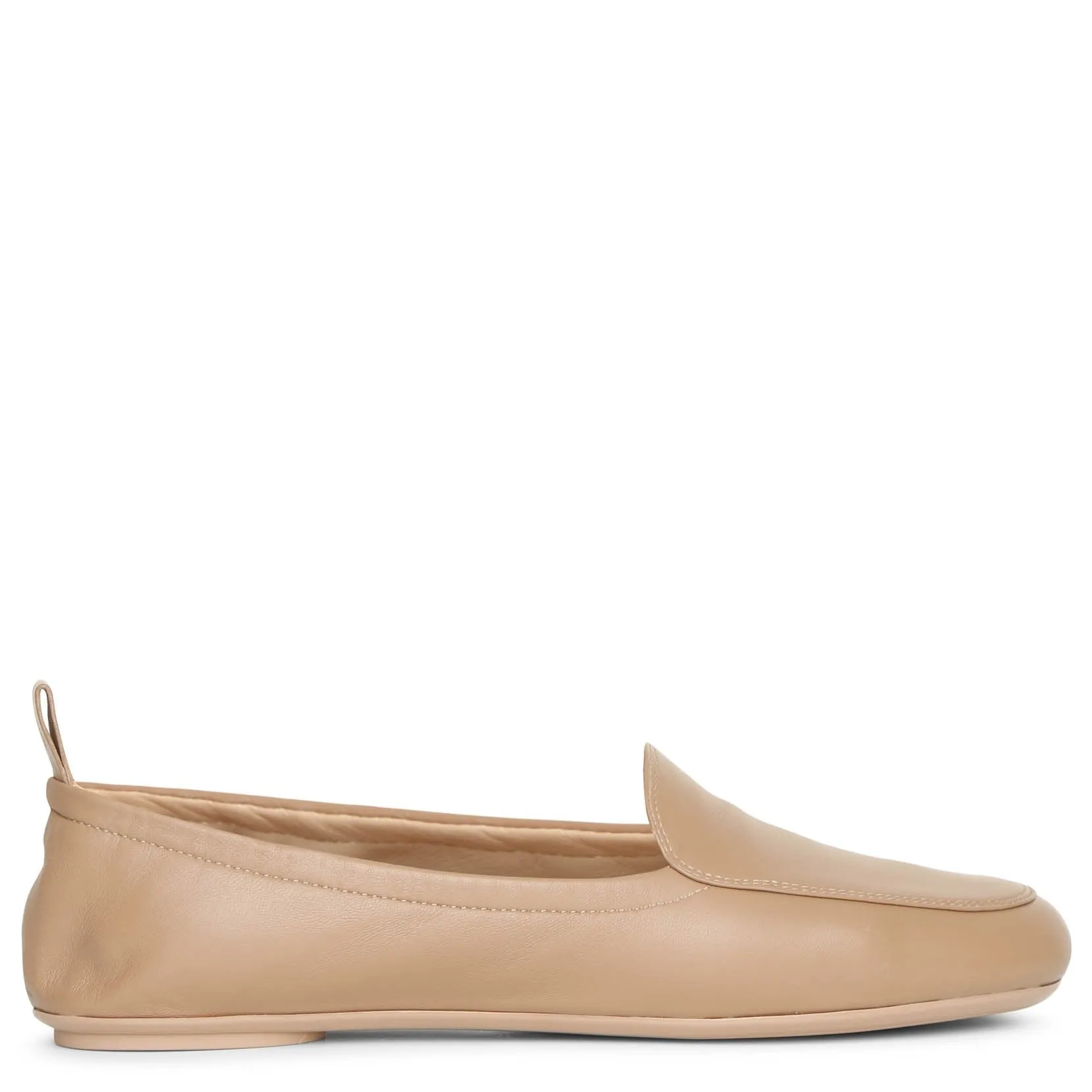 Praline soft leather flats