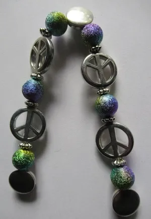 "WORLD PEACE"  - INTERCHANGEABLE WOMEN'S SANDAL SNAP
