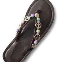 "WORLD PEACE"  - INTERCHANGEABLE WOMEN'S SANDAL SNAP