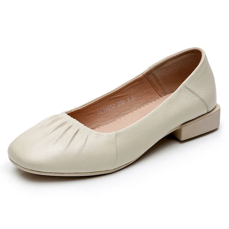 Soft Comfortable Genuine Leather Flats