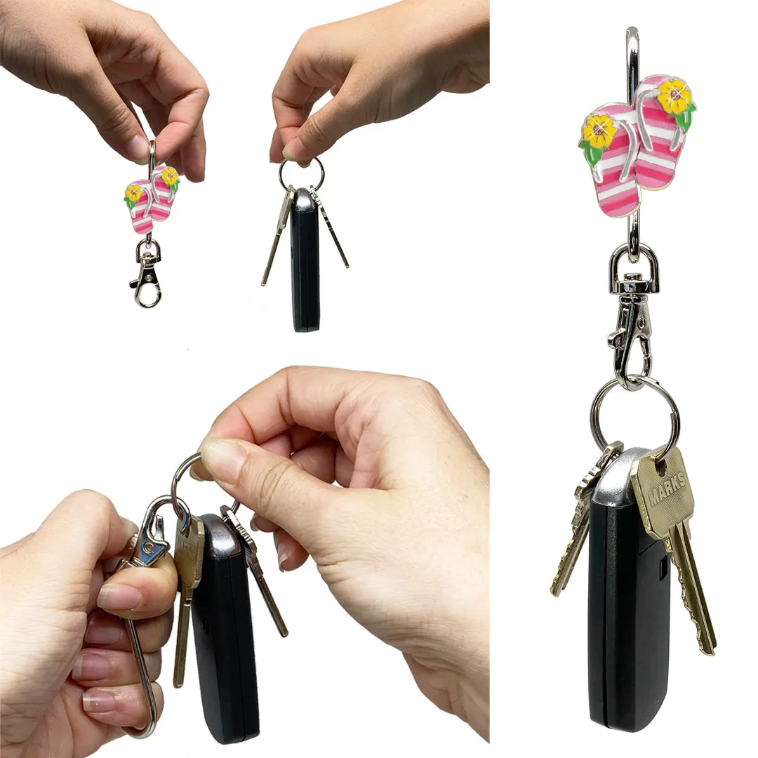 Striped Flip Flops Finders Key Purse®