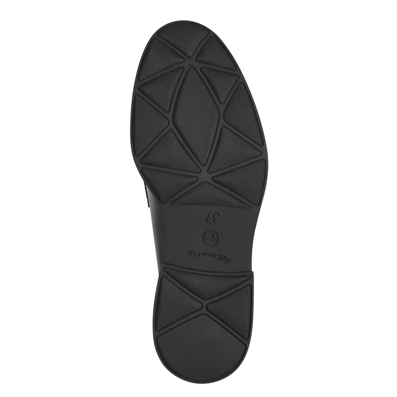 Tamaris Ladies Loafer Shoes Black Vegan Work School 24311-001 sale