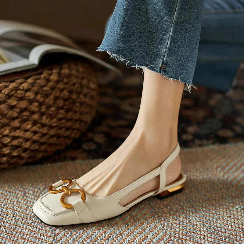 VALESSA™ | ORTHOPEDIC LEATHER BUCKLE SANDALS
