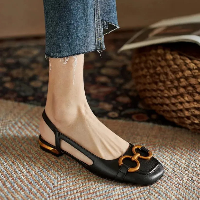 VALESSA™ | ORTHOPEDIC LEATHER BUCKLE SANDALS