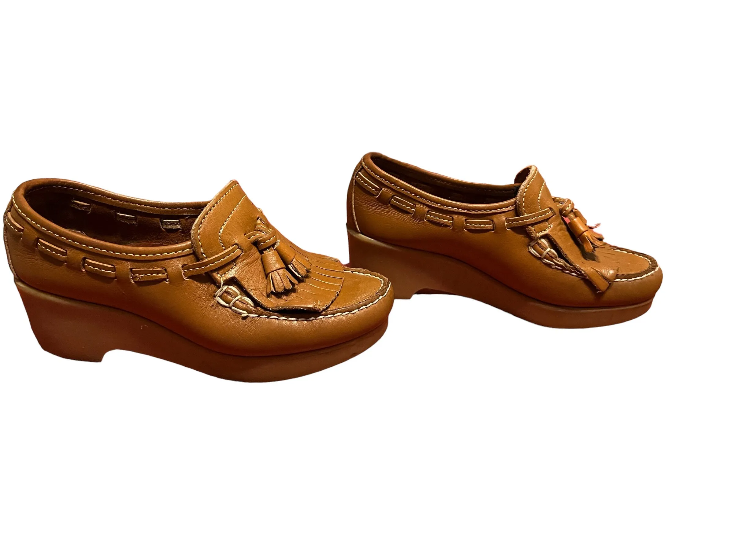 Vintage platform shoes loafers Dexter 5.5 M