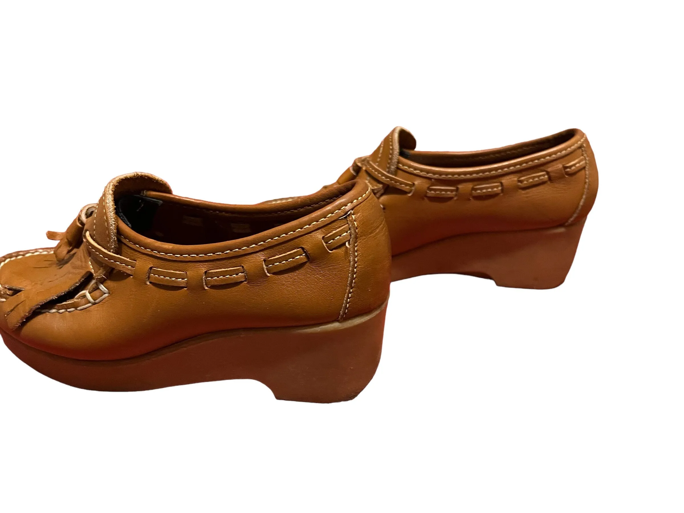 Vintage platform shoes loafers Dexter 5.5 M