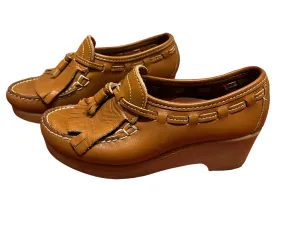 Vintage platform shoes loafers Dexter 5.5 M